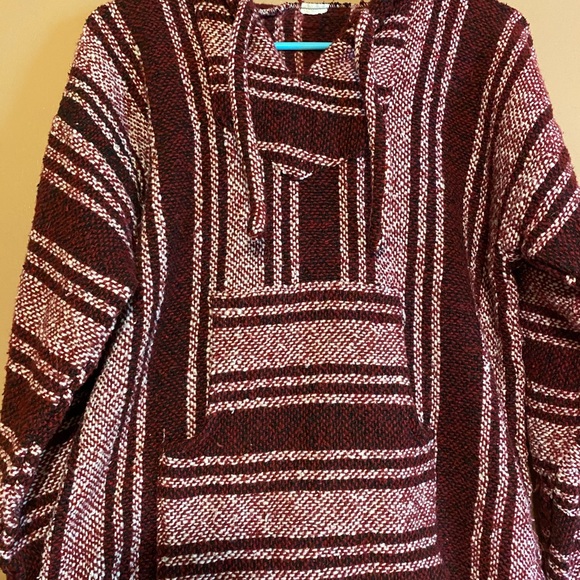 hoodie maroon & white - Picture 2 of 3